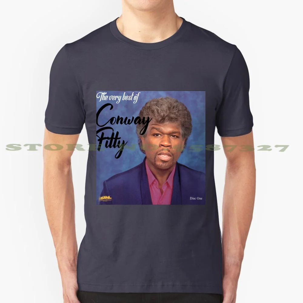 Best Of Conway Fitty Fashion Vintage Tshirt Magliette Conway Twitty Country Album 50 Cent Fitty Fiddy Hip Hop