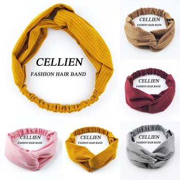 

Women Summer Autumn Suede Headband Vintage Cross Knot Elastic Hair Bands Soft Solid Girls Hairband Hair Accessories