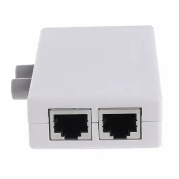

2 Port Network Switch LAN CAT Selector Mini Internet Internal External Network Switcher RJ45-2M Network Switcher Sharer