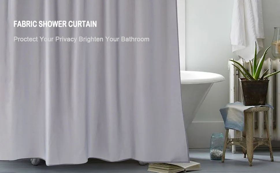 笑笑灰色浴帘11