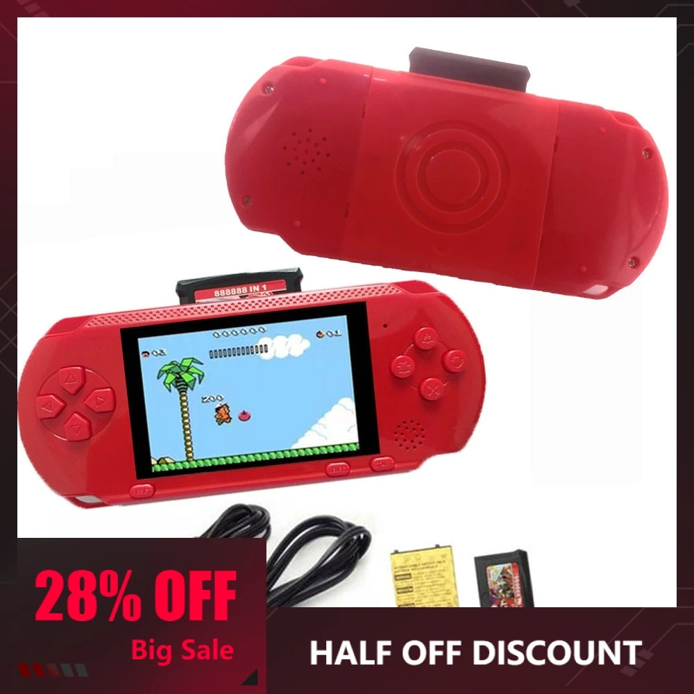 

3 Inch 16 Bit PXP3 Portable Video Games Player Handheld Game With Card Console Built-in 150 Classic Games Support TV-out