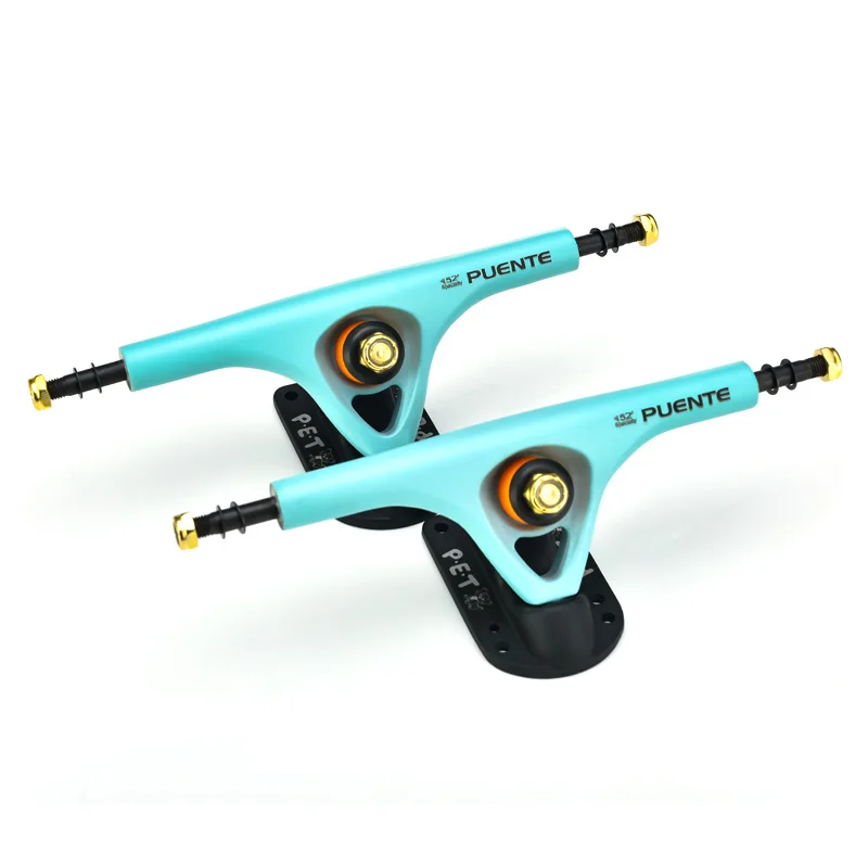 Longboard Грузовиков красочные скейтборда Профессиональный 7 дюймов скольжение