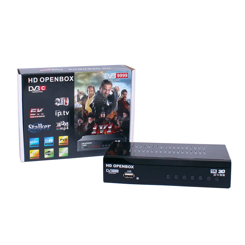 HDOPEN коробка DVB-T2/C ТВ приемник тюнер Поддержка Youtube IPTV Set-Top BOX DVB T2 с двумя разъемами USB для больных с металлическим корпусом ТВ коробка инструкцию на русском