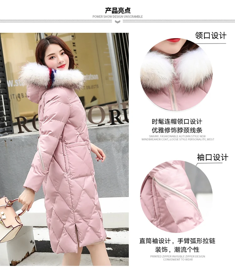 Cotton Coat Women's Mid-length Winter New Style Korean-style INS down Coat Dongdaemun down Feather Cotton-padded Clothes Co