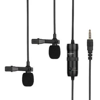 

New-Microphone 6M Omnidirectional Clip-On Lapel Video Mic for IPhone Canon Nikon DSLR,Super Lav 2