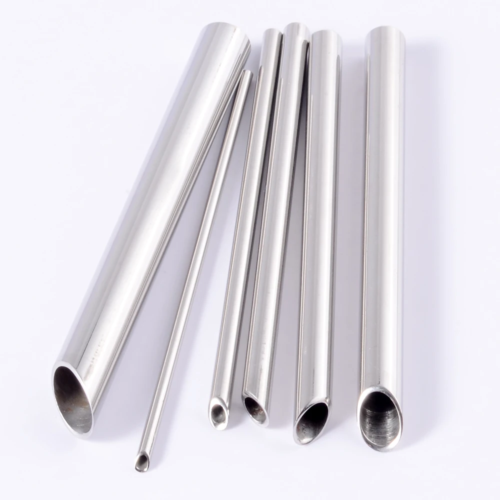 외과 강철 바디 쥬얼리 피어싱 수신기 1 개 2-8mm, 홀딩 도구 피어서 바늘 수신 튜브 홀더
