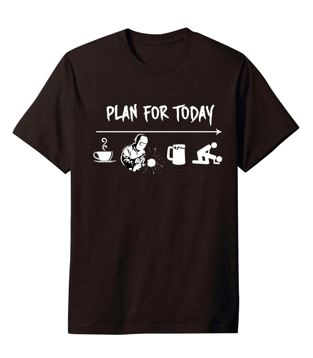 Plan for Today T-Shirt Men Fashion Street Style Cotton All Size 100% Quality Print Dress |