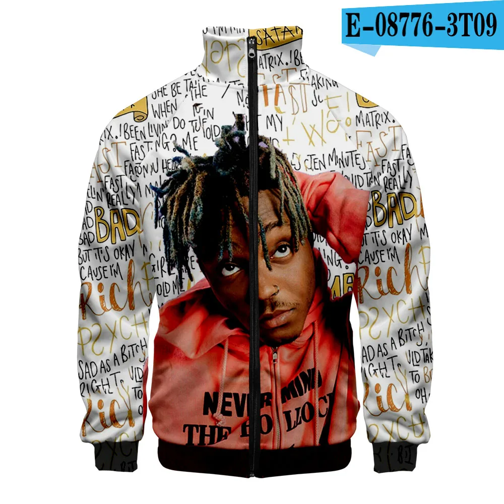 Juice WRLD мужская куртка Стильная приталенная ветровка мужская приталенная на молнии модная трендовая Повседневная куртка ветровка - Цвет: E08776
