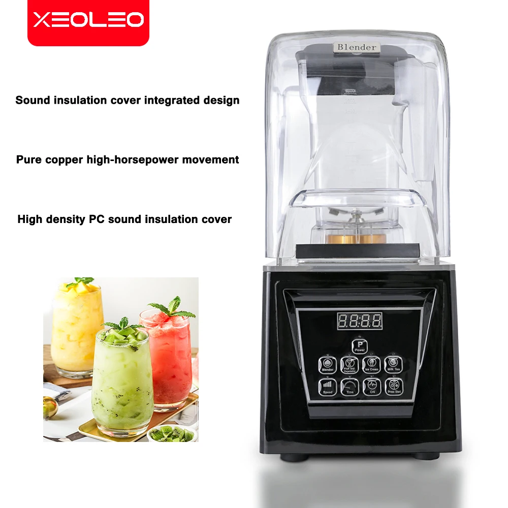 Xeoleo Commercial Intelligent Electric Blender 1.8l Food Blender Fruit