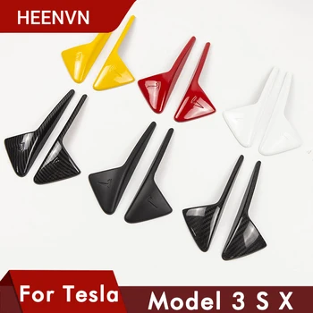 

2Pcs/Set For Tesla Model 3 S X Model3 Side Camera Carbon Fiber ABS Protection Cover Model Three Accessories ModelS ModelX