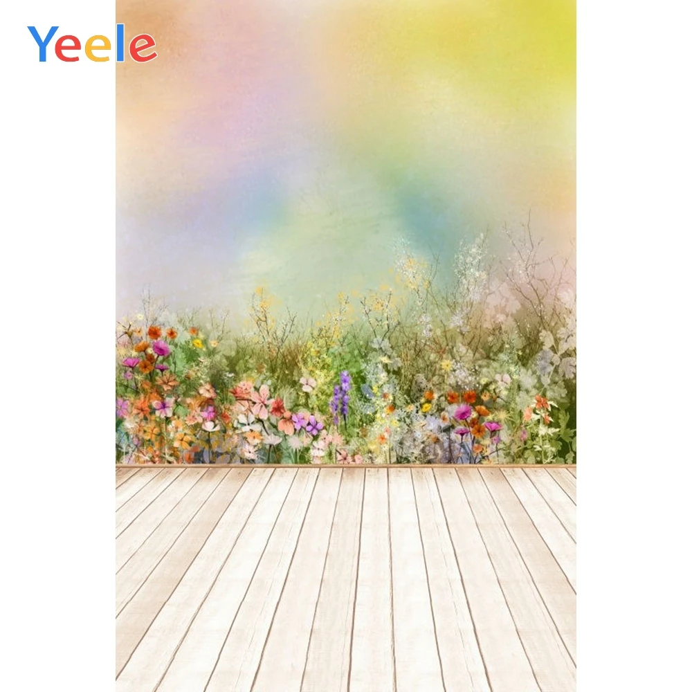 

Spring Flower Easter Wood Board Newborn Baby Shower Portrait Backdrop Photography Background For Photo Studio Photophone Shoot