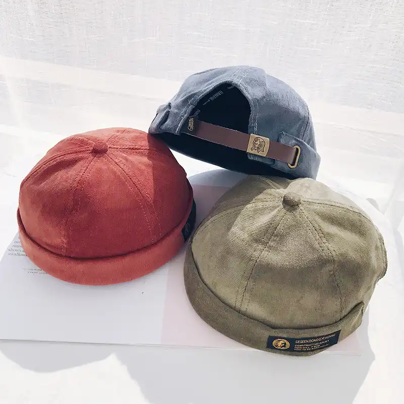 corduroy docker hat