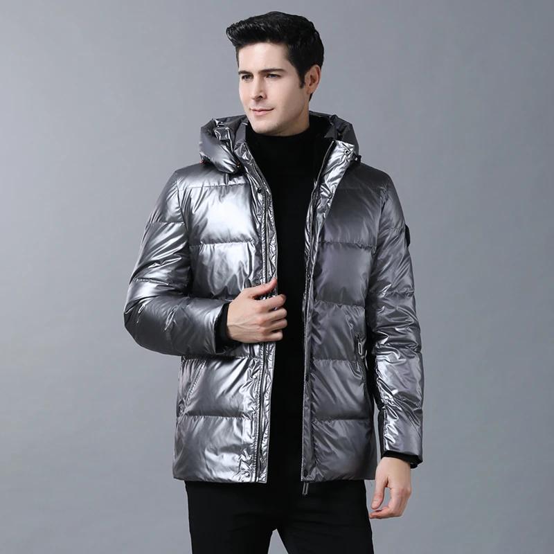 Топ класс 90% утиный пух зимняя Модная брендовая мужская куртка-пуховик уличная пуховая куртка с капюшоном светильник теплая мужская одежда