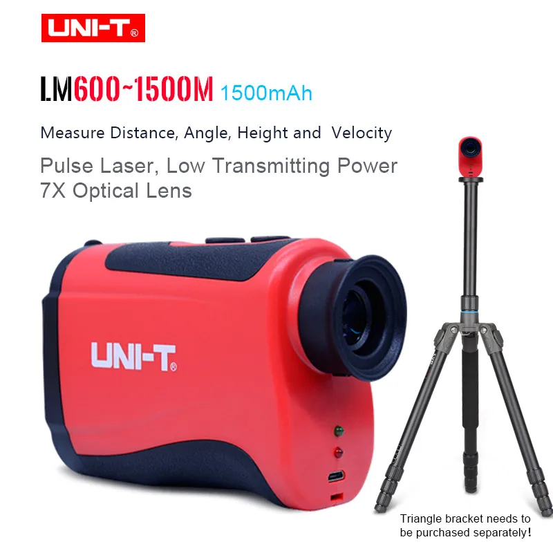 

UNI-T Telescope Laser Distance Meter Laser Rangefinder LM600m/800m/1000m/1200m/1500m Portable 7x Golf Range Finder