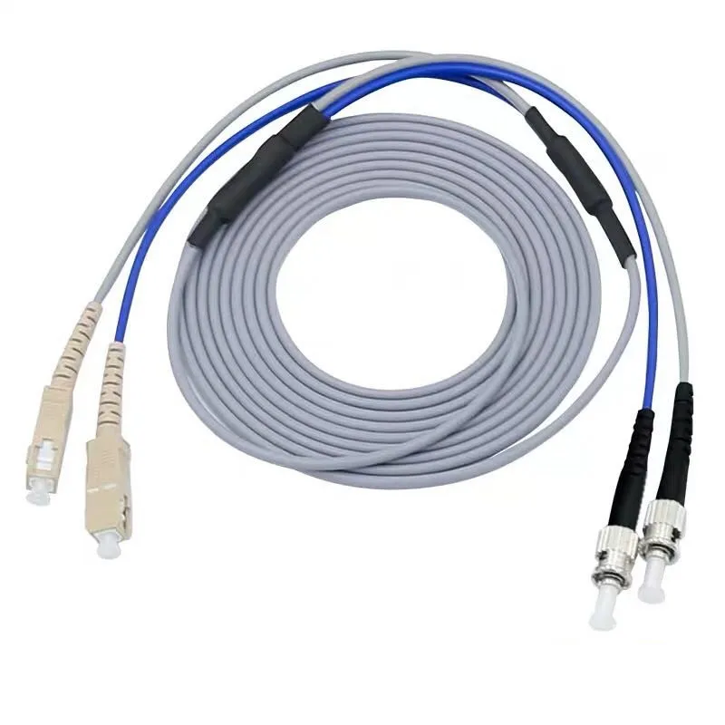 

SC-ST Indoor Armored Duplex Fiber Optic Cable Jumper Optical Patch Cord Multimode
