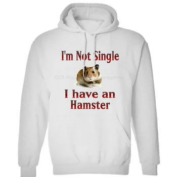

Dog Hoodies I'm Not Single I Have A Hamster - Adopt Animal Cat Cartoon Mens Neutral Winter Hoodies Sweatshirts Free Shipping