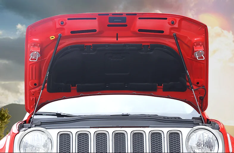 Для Jeep Renegade(BU/520)- 2x авто передний капот модифицирует газовые Распорки подъем поддержка амортизатор автомобиля Стайлинг