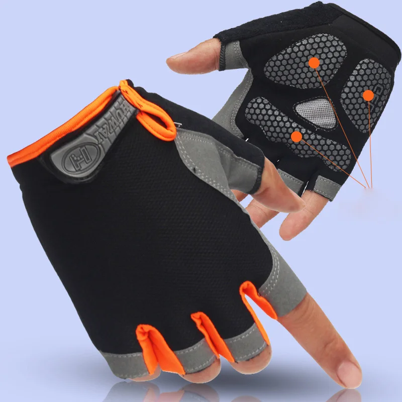 

2020 Cycling Gloves Half Finger Bicycle Gloves Bike Gloves Gel Anti Slip Breathable Sports Workout Gloves Gym Fitness Men Women