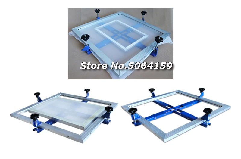 INTBUYING Manual Screen Stretcher 24"x24" Simple Mesh Screen Stretching Equipment for Silk Printing