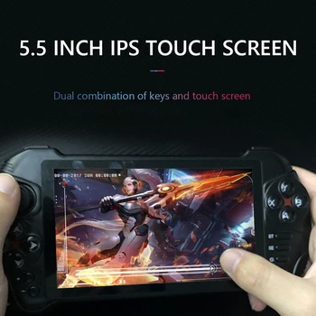 

X15 Portable Handheld Game Console Sufficient Enduring Ruggedness Android 7.0 Quad-Core Video Gamepad Player