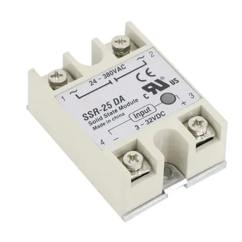 

Solid State Relay SSR-10DA SSR-25DA SSR-40DA 10A 25A 40A Actually 3-32V DC TO 24-380V AC SSR 10DA 25DA 40DA High Quality New