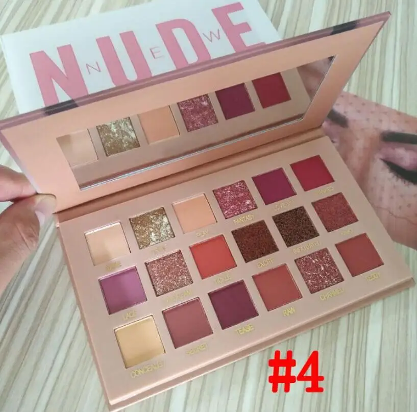 Hudas BEAUTY Remastered Rose Gold Edition текстурированные тени для век палитра 18 цветов - Цвет: nude