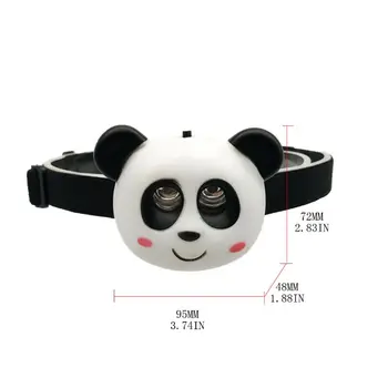 

Child's Headlight with Headband Cartoon Animal Headlamp SOS Flashlight Kids Gift Q0KF