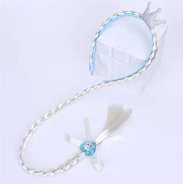 New Blue Baby Girls Kids Frozen Costume Dress Snow Princess Queen Dress Up Children's Party Gown Cosplay Tulle Dress 3-8 Years Headwear