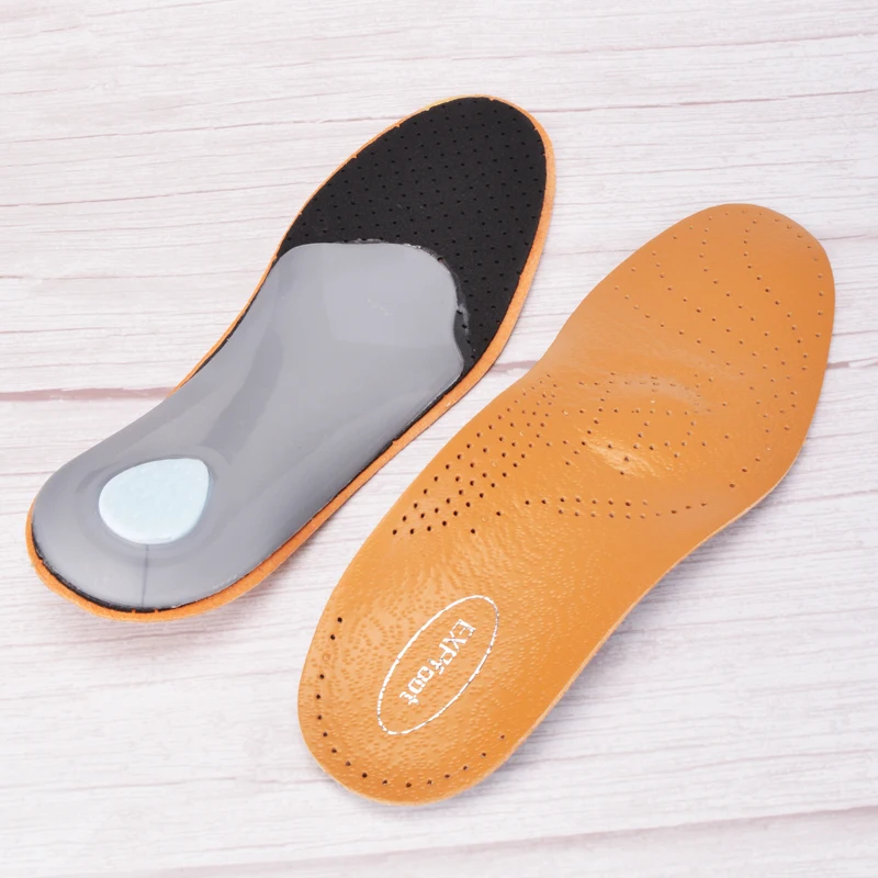 Ортопедические стельки из экокожи с поддержкой свода стопы 25 мм|orthopedic insoles arch