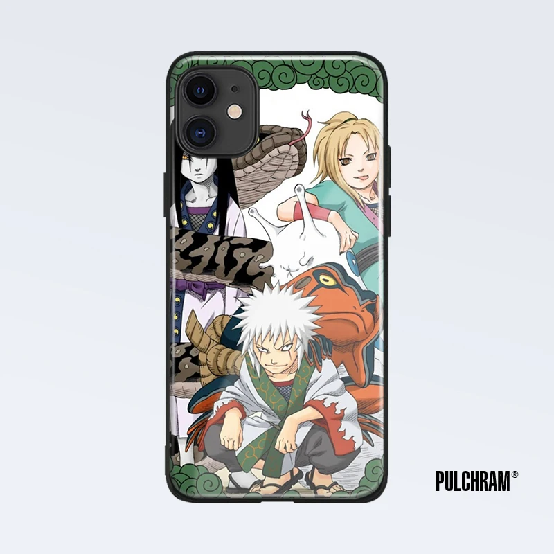 Стеклянный чехол для телефона Sannin Jiraiya Orochimaru Tsunade iPhone 6 6s 7 8 x xr xs 11 pro max Samsung S note 9 10 20