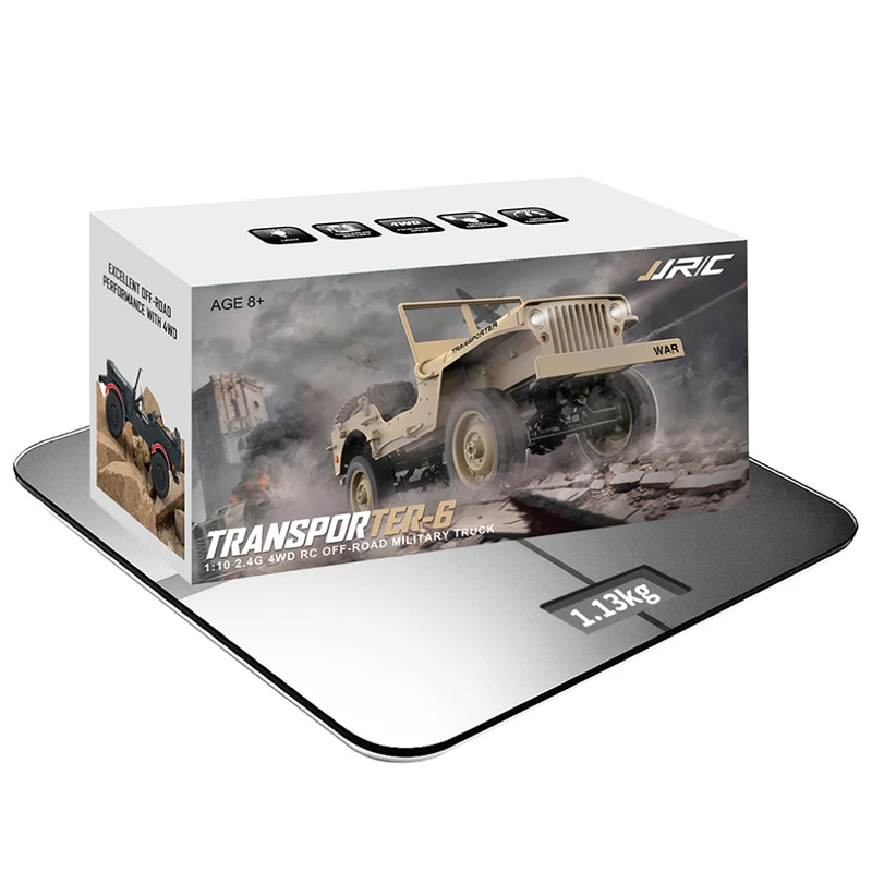 JJRC Q65 RC автомобиль 15 км/ч 4WD Регулируемая скорость внедорожный военный 1:10 грузовик