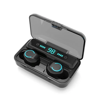 

TWS wireless bluetooth 5.0 headset Dual Microphone Intelligent Touch Control Headphone LED Power Display Earphones Charging Box