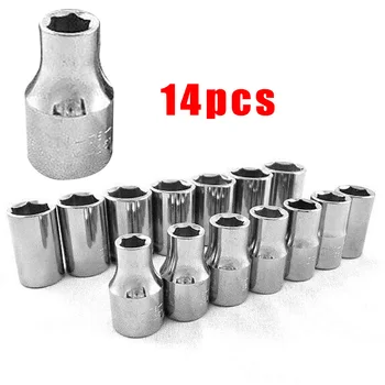 

Metric Sockets kit Shallow Hand Tools Drive Steel 6pt Workshop Equipment