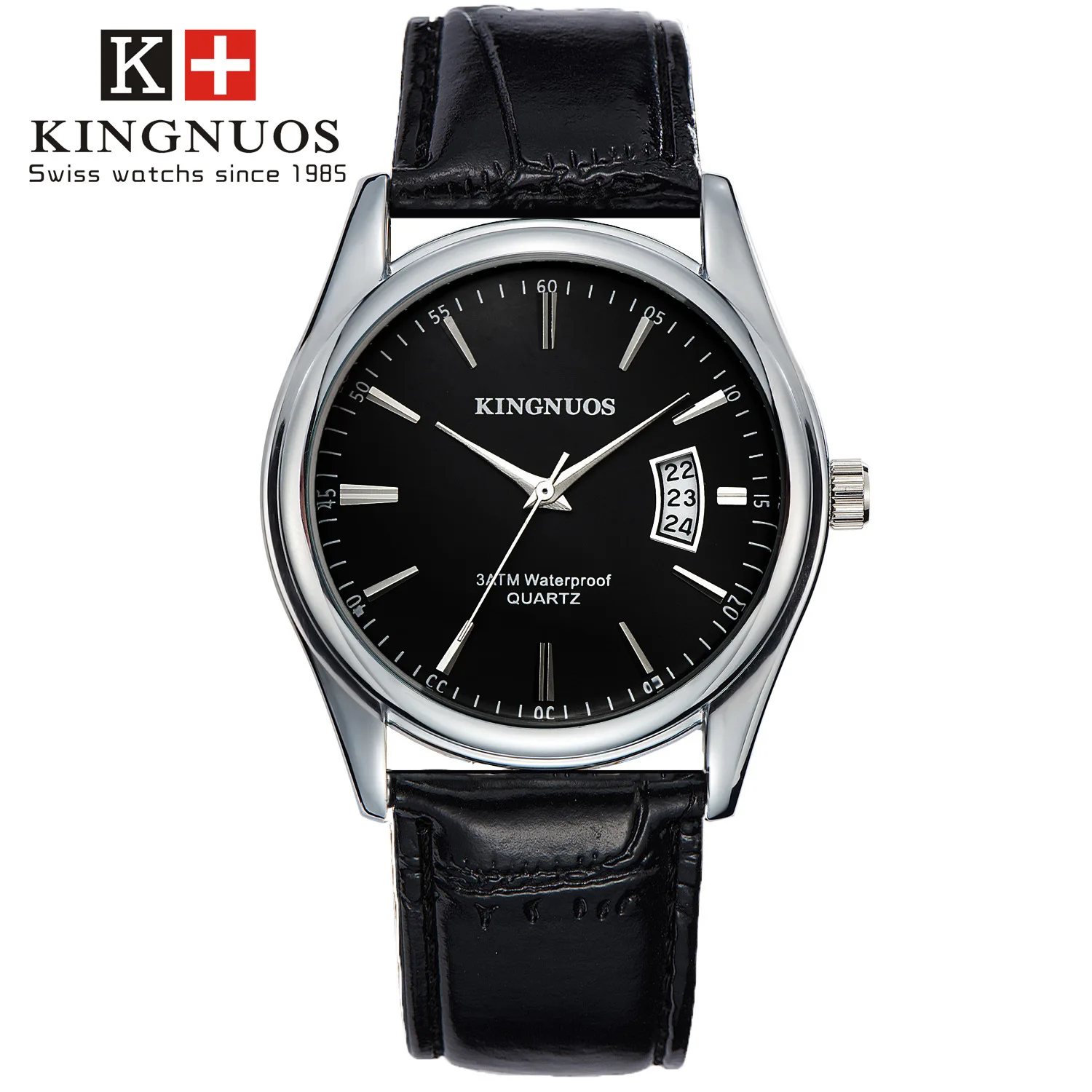 

Jinnuo When Men Single Calendar Waterproof Belt Watch Non-Analog Watch Watch