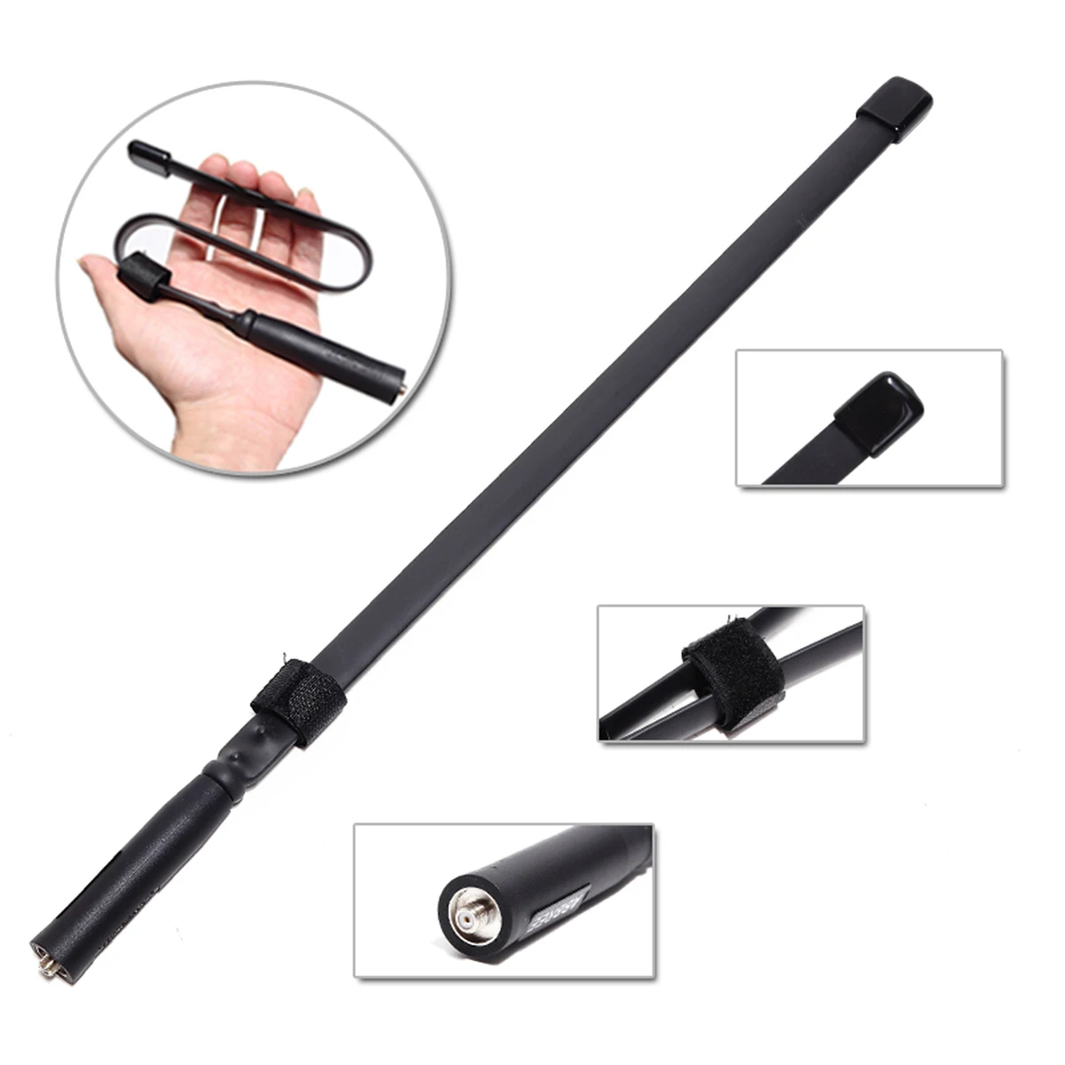 

33/48 cm Foldable CS Tactical Antenna SMA-Female Dual Band 144/430Mhz VHF UHF Antena For Walkie Talkie Baofeng UV-5R UV-82