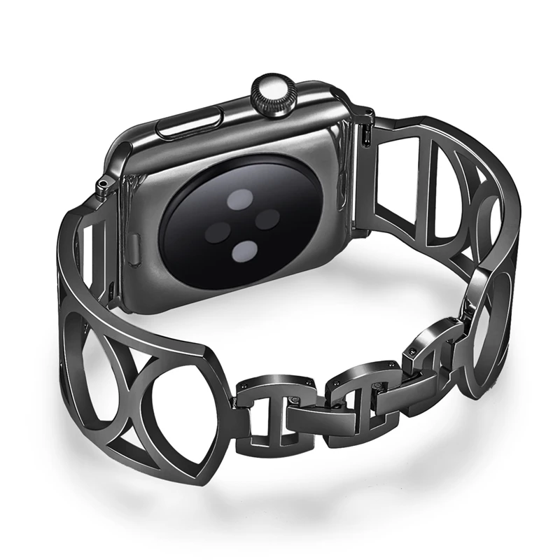 Для Apple Watch 38/40 мм Для женщин часы браслет Нержавеющая сталь заменить ремешок для серии 4 3 ремень