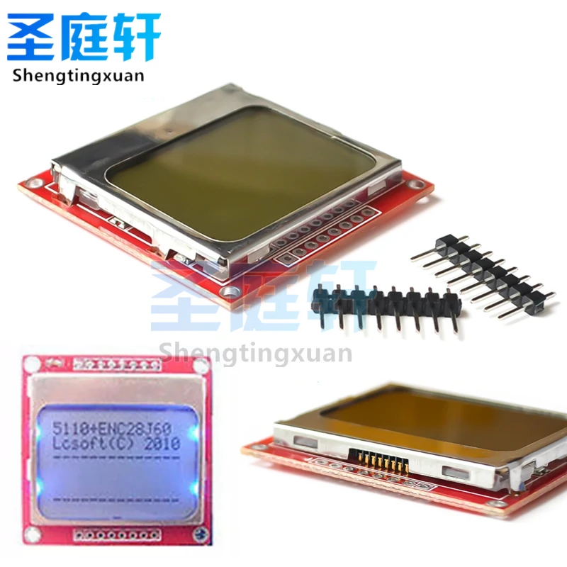 ЖК-модуль Smart Electronics монитор с белой подсветкой адаптер PCB 84x48 84x84 экран для Arduino Nokia