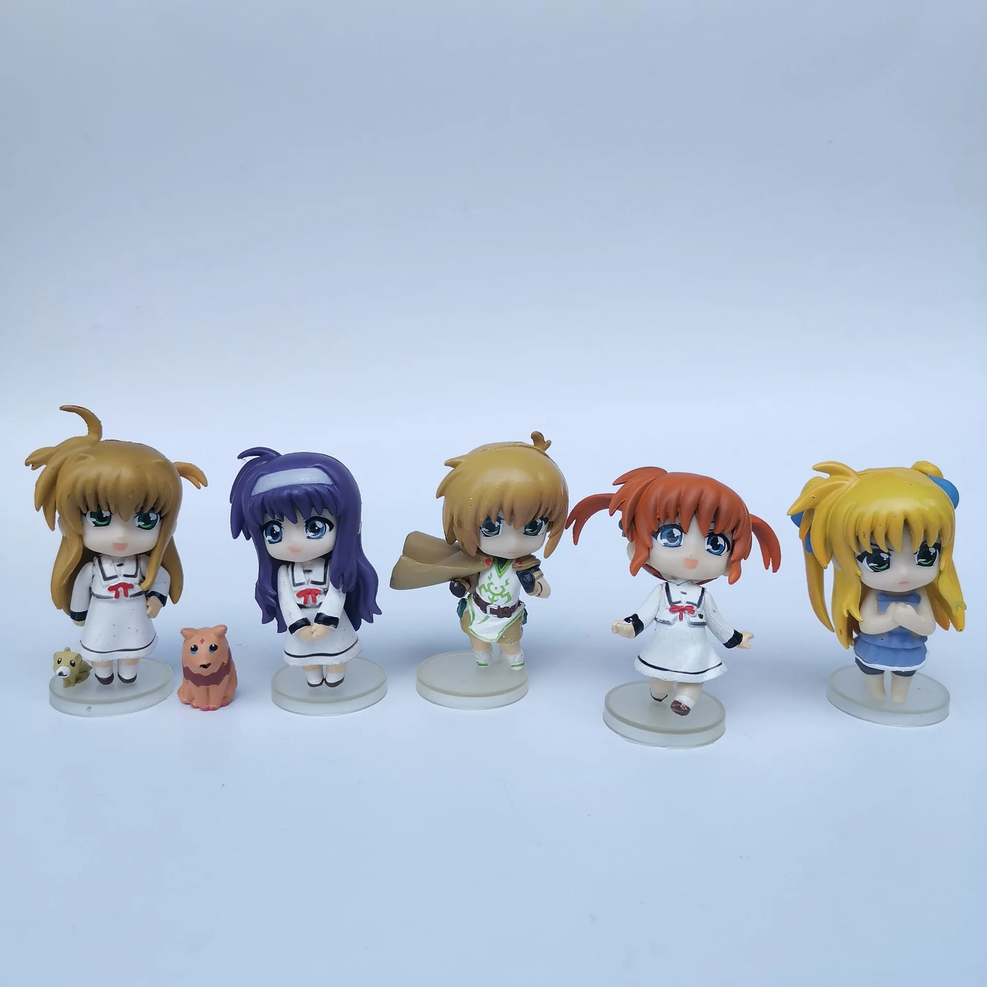 11 шт./1 комплект 6 см японского аниме GSC figma волшебная девушка лирическая Nanoha Экшн фигурки кукол детская коллекция кукла