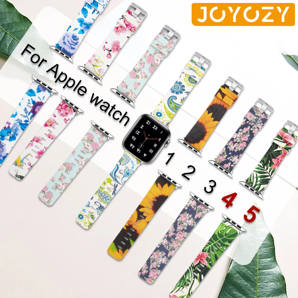 Спортивный силиконовый ремешок Joyozy для Apple Watch 4 5 42 мм 38 браслет наручные часы