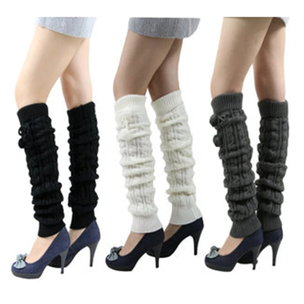 Women Cable Long Boot Thigh-High Over Knee Sock Sexy Thick High Knitting Stockings Winter Warm Knitted Stockings