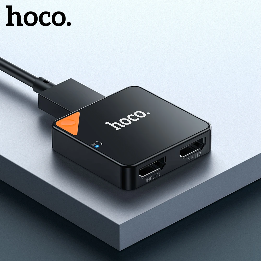 HOCO 4K 60 Гц HDMI совместимый сплиттер Переключатель 1x 2/2x1 HDR аудиоадаптер переключатель 2 в 1 для PS4 TV Box|Кабели HDMI| |