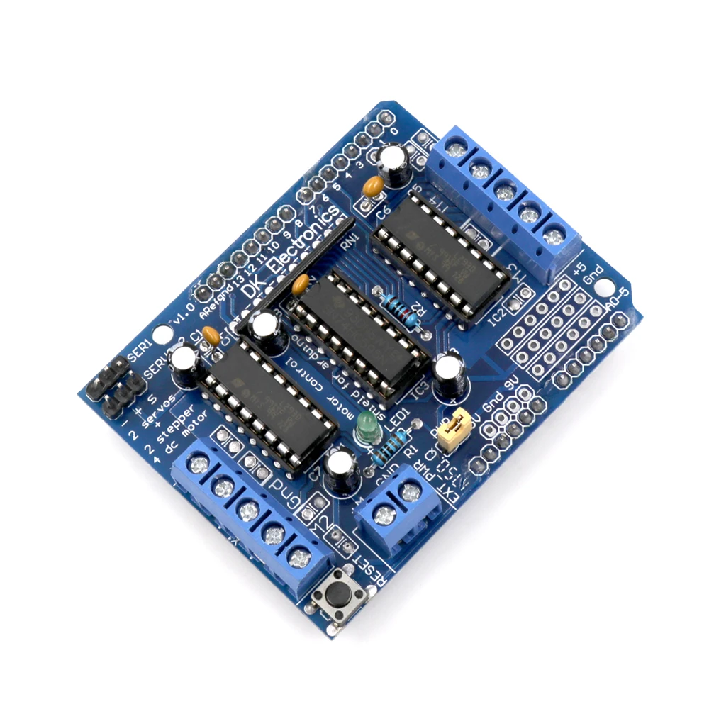 5 шт. L293D Щит двигателя двойной для Arduino Duemilanove плата расширения двигателя|shield