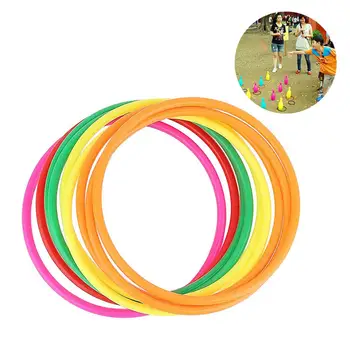

12Pcs toys for Baby Hoop Ring Toss Plastic Ring Toss Quoits Garden Game Pool Toy Outdoor Fun Set Kids Boy Gift Home Decoration