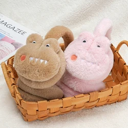 Cartoon Plush Earmuffs For Women Girls Cute Riding Earmuffs Warm Dinosaur Earmuffs Cute Warm Comfortable Cartoon Korean Version
