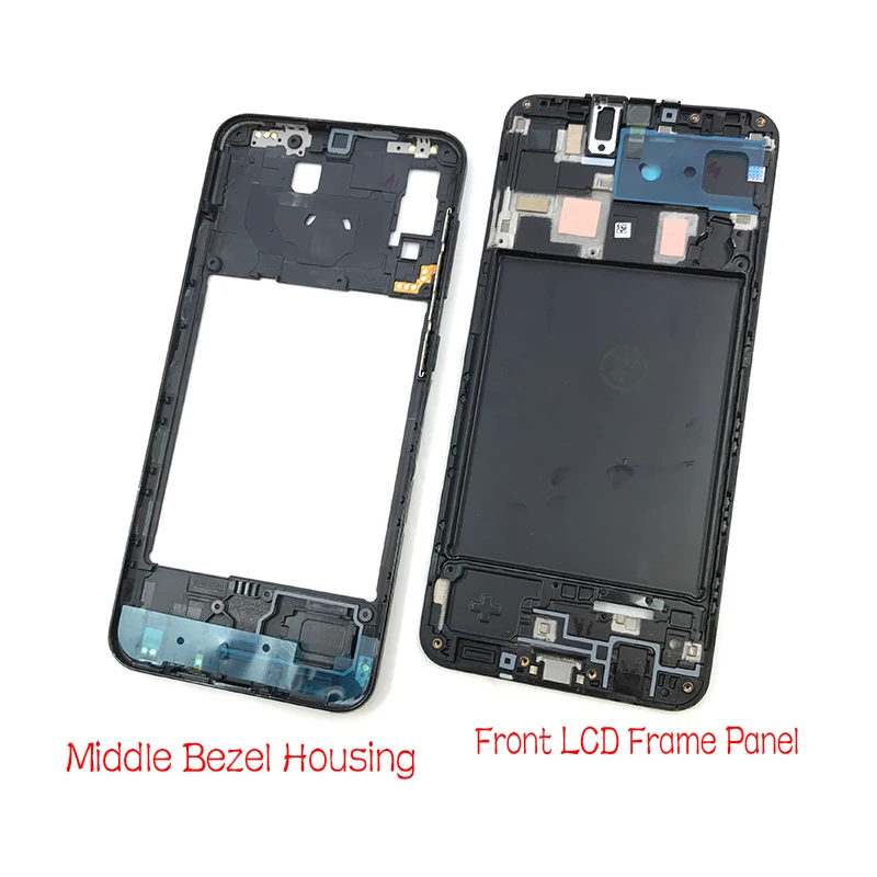 

New Front Housing LCD Panel Middle Bezel Frame Cover For Samsung A20 A205F Replacement Parts