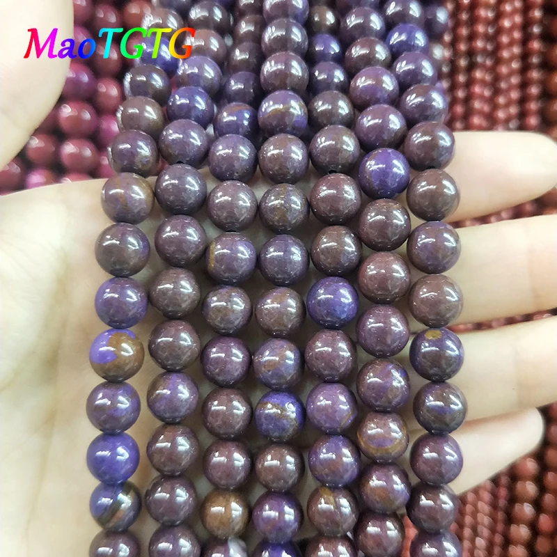 Оптовая продажа фиолетовые бусины россыпью для изготовления ювелирных изделий