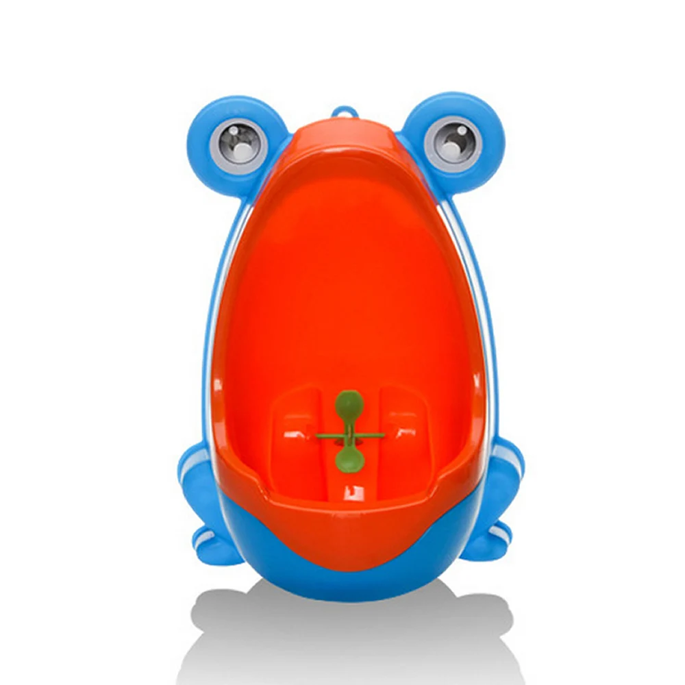 Blue Frog Children Potty Toilet Training Kids Urinal for Boys Pee Trainer Bathroom gai - Color: Blue