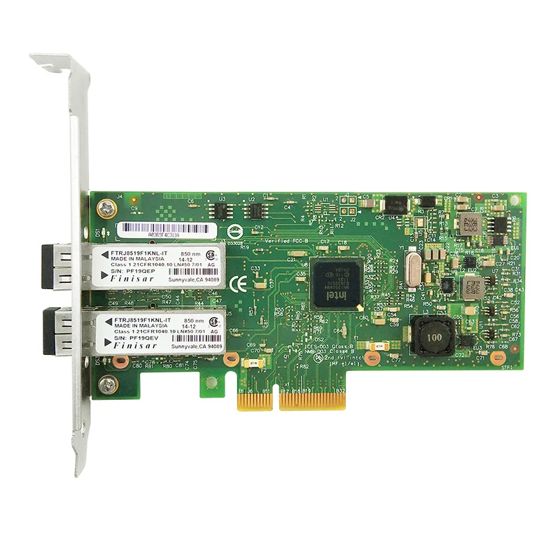 I350-F2 с чипсетом Intel I350AM2 10 м/100 м/1000 м двухпортовый SFP+ PCIe сетевой адаптер