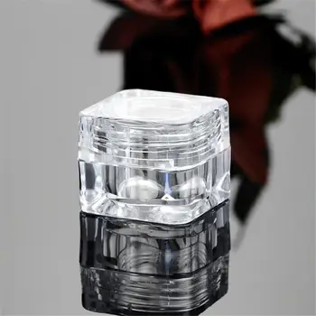 

10 pcs 5G Cosmetic Empty Jar Pot Eyeshadow Makeup Face Cream Container Bottle Acrylic for Creams Skin Care Products Makeup Tool