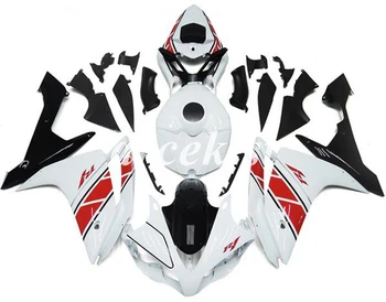 

Injection Mold New ABS Motorcycle Full Fairings Kit add Tank cover Fit for YAMAHA YZF-R1 2007 2008 07 08 set white red